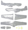 Omask 17005 P-51D masks for panels (for Tamiya) 1/72
